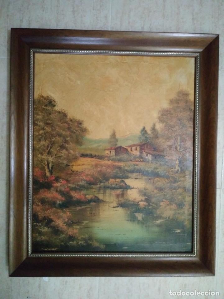 Otros objetos de arte: Cuadro casa en el campo 86x73 - Foto 1