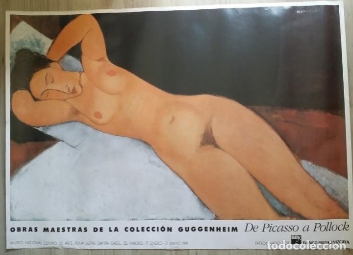 Otros objetos de arte: Cartel MODIGLIANI Reina Sof&iacute;a 96 x 68 cm. - Foto 2