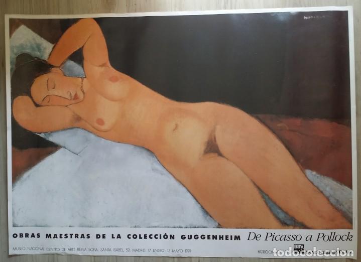 Otros objetos de arte: Cartel MODIGLIANI Reina Sof&iacute;a 96 x 68 cm. - Foto 5