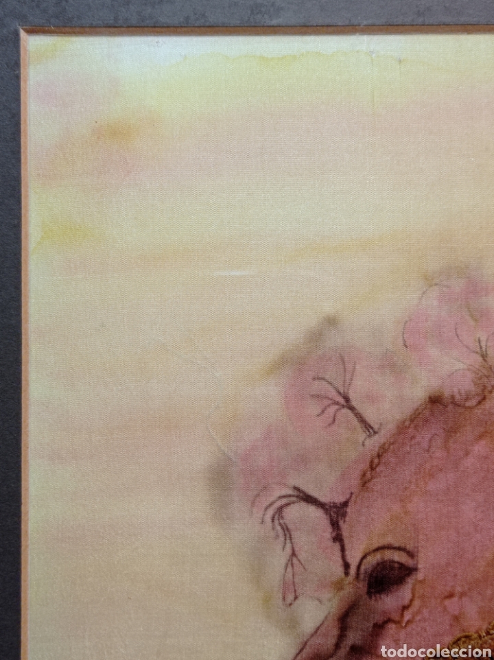 Otros objetos de arte: ORIGINAL BATIK PINTADO EN SEDA CON FLORES SECAS - Foto 8