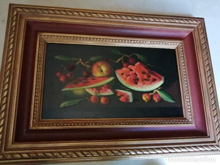Otros objetos de arte: CUADRO BODEG&Oacute;N SANDIAS, PINTADO SOBRE PANEL, 58*41 CM. - Foto 1