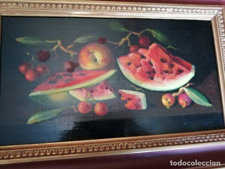 Otros objetos de arte: CUADRO BODEG&Oacute;N SANDIAS, PINTADO SOBRE PANEL, 58*41 CM. - Foto 2