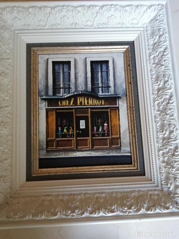Otros objetos de arte: CUADRO CHET PIERROT, FIRMADO, 27*31 CM. - Foto 2