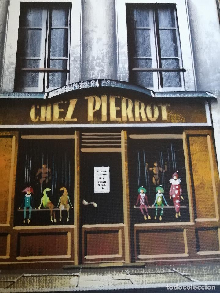 Otros objetos de arte: CUADRO CHET PIERROT, FIRMADO, 27*31 CM. - Foto 3