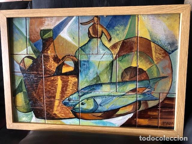 Otros objetos de arte: Cuadro cer&aacute;mica pintado a mano - Foto 1
