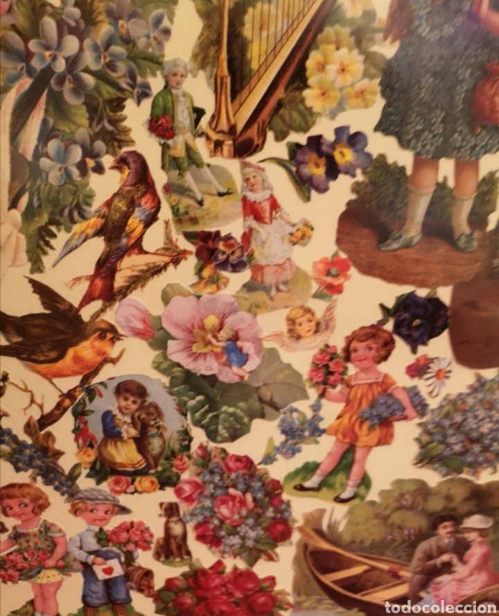 Otros objetos de arte: Collage cromos troquelados - Foto 4