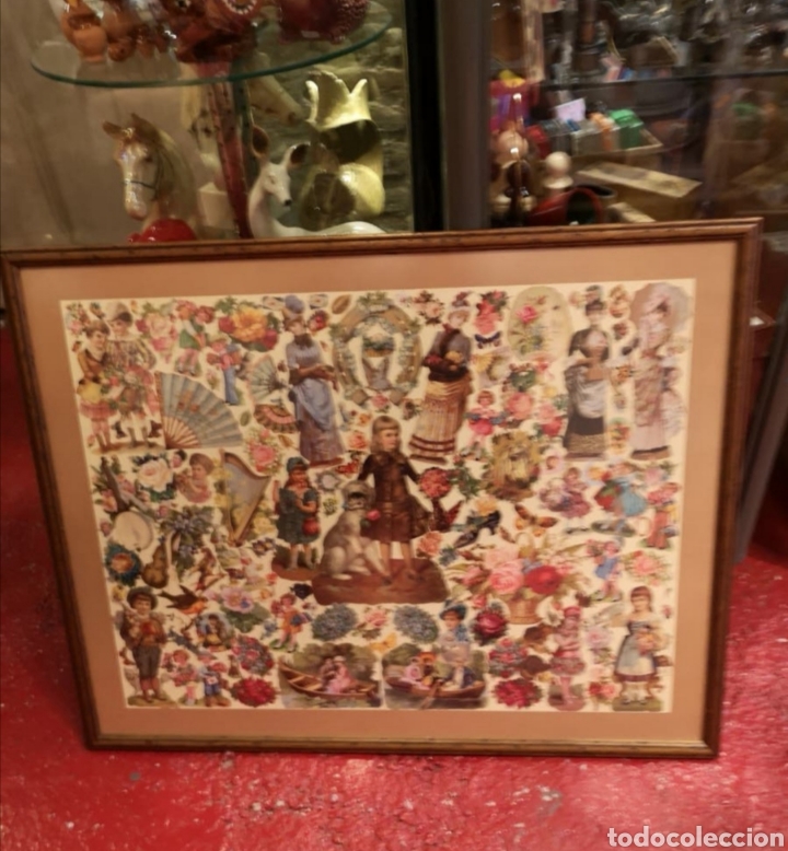 Otros objetos de arte: Collage cromos troquelados - Foto 5