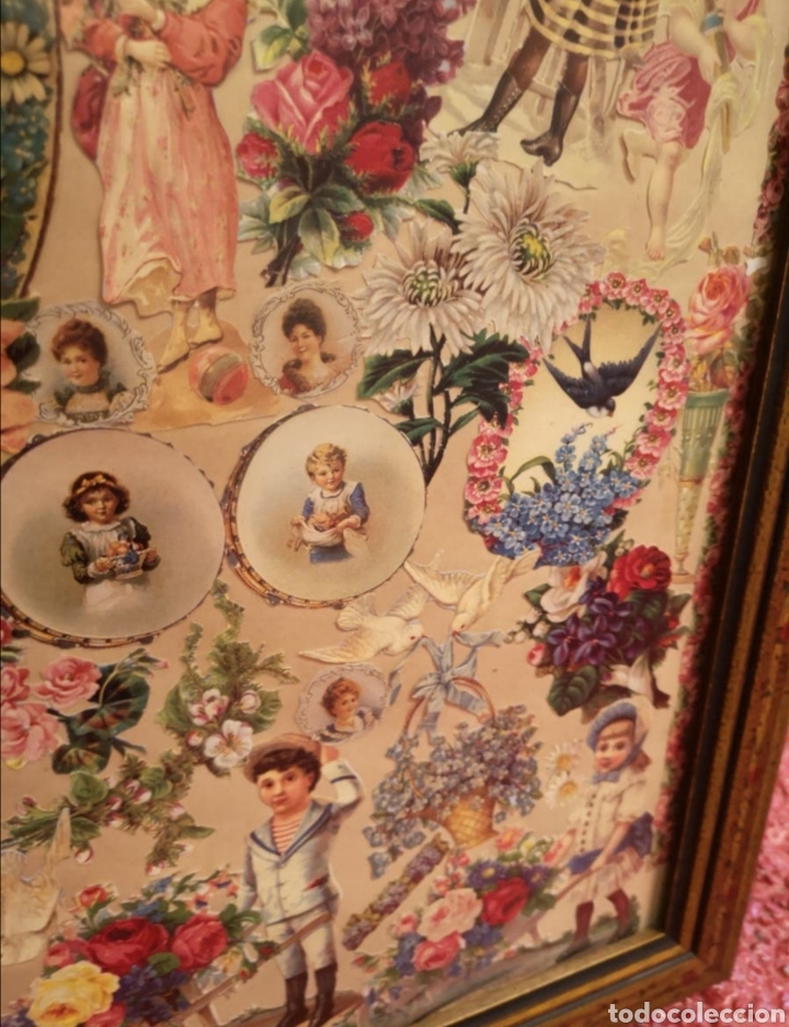 Otros objetos de arte: Cuadro cromos troquelados - Foto 7