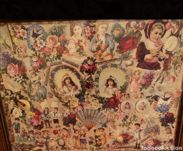 Otros objetos de arte: Cuadro cromos troquelados - Foto 1