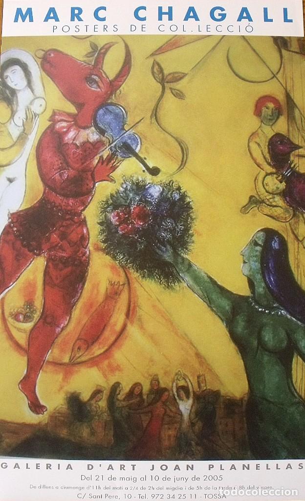 Otros objetos de arte: Cartel Exposici&oacute;n Marc Chagall. Cartells de Col&middot;lecci&oacute;. 2005. Galer&iacute;a Joan Planellas. Tossa de Mar.