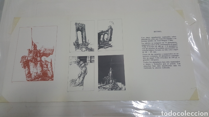 Otros objetos de arte: AGUAFUERTE DE JOSE HERN&Aacute;NDEZ &rdquo;MIL BETHOL&rdquo; - Foto 5