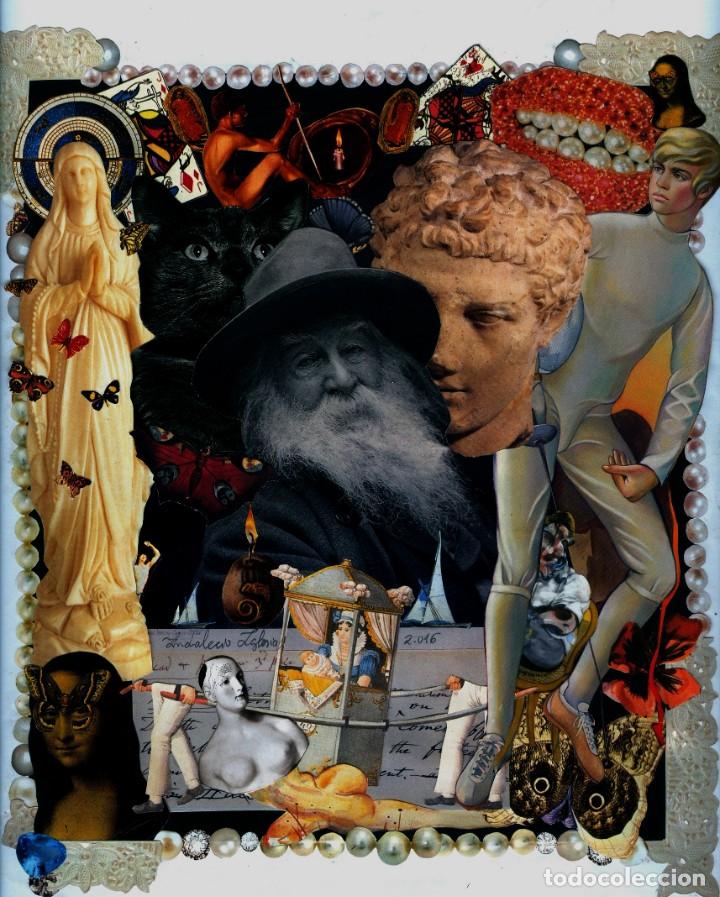 Otros objetos de arte: Walt Whitman homenaje. Collage anal&oacute;gico de Indalecio. - Foto 1