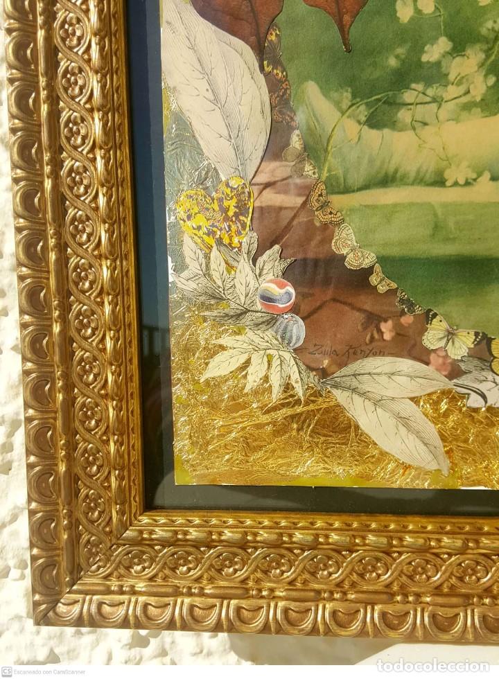 Otros objetos de arte: Zula Kenyon (1873 &ndash; 1947) Collage original de Indalecio - Foto 3