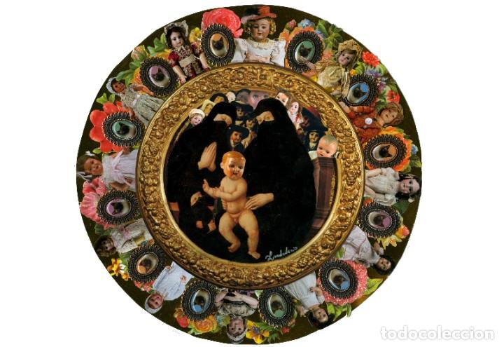 Otros objetos de arte: Gatos y mu&ntilde;ecas. Collage de Indalecio - Foto 2