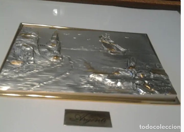 Otros objetos de arte: CUADRO de PLATA con RELIEVES - Foto 3