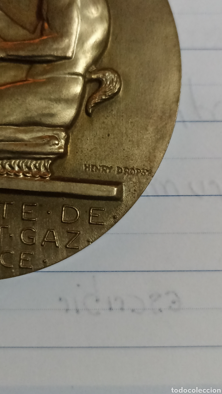 Otros objetos de arte: Medalla bronce Henry Dropsy - Foto 3