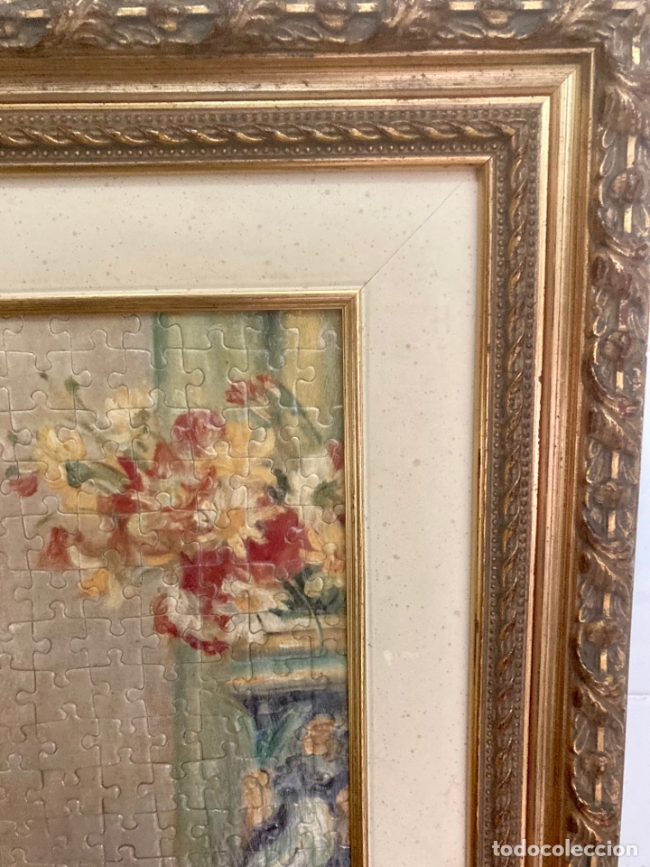Otros objetos de arte: MARCO , 84 x 60 cm MADERA LABRADA CON UN PUZZE - Foto 4