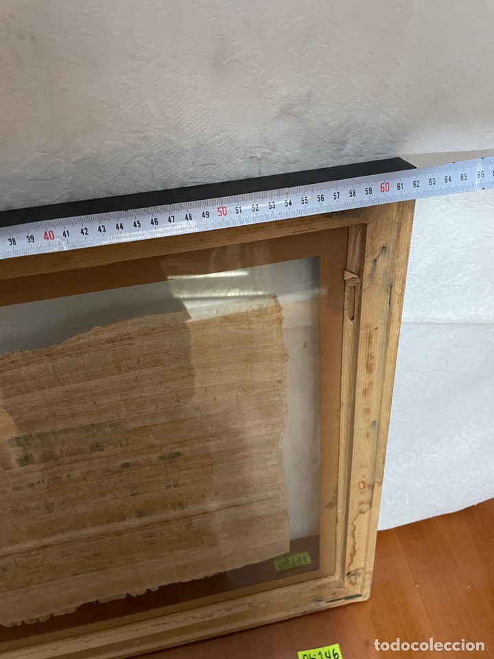 Otros objetos de arte: Papiro antiguo enmarcado - Foto 3