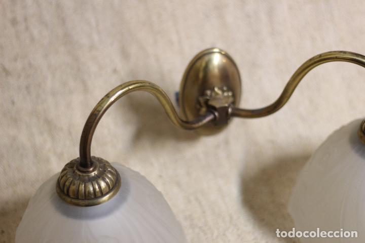 Otros objetos de arte: pareja de apliques con tulipa - Foto 3