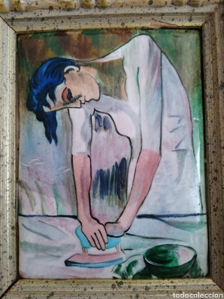 Otros objetos de arte: Cuadro Picasso Esmaltado. - Foto 8