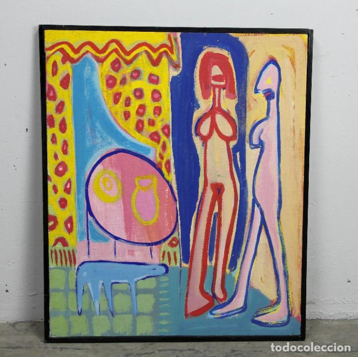 Otros objetos de arte: Cuadro vintage de los a&ntilde;os 80. - Foto 1