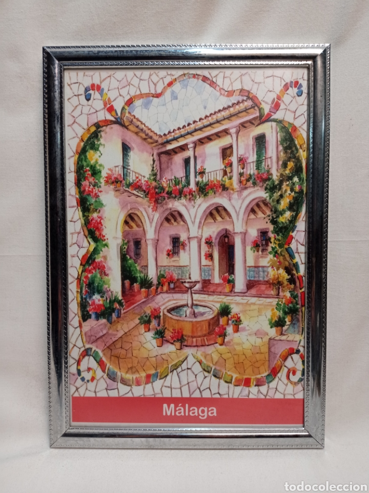 Otros objetos de arte: L&Aacute;MINA M&Aacute;LAGA ENMARCADA CON CRISTAL - Foto 1