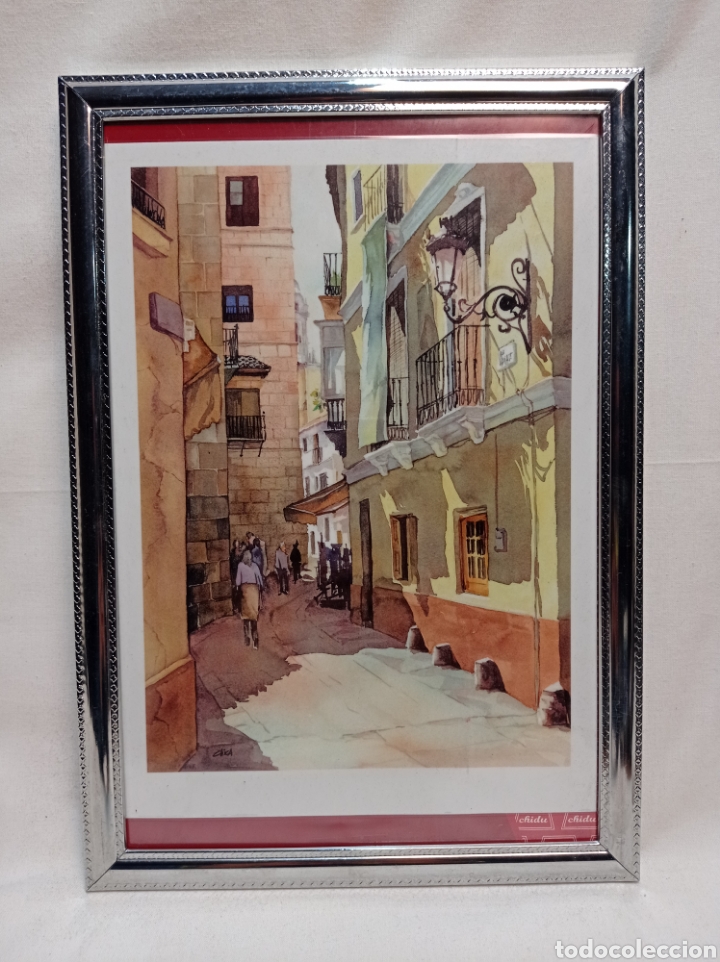 Otros objetos de arte: L&Aacute;MINA M&Aacute;LAGA ENMARCADA CON CRISTAL - Foto 2