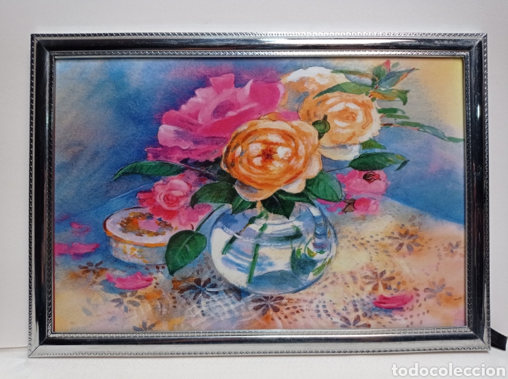 Otros objetos de arte: L&Aacute;MINA ENMARCADA CON CRISTAL - Foto 1