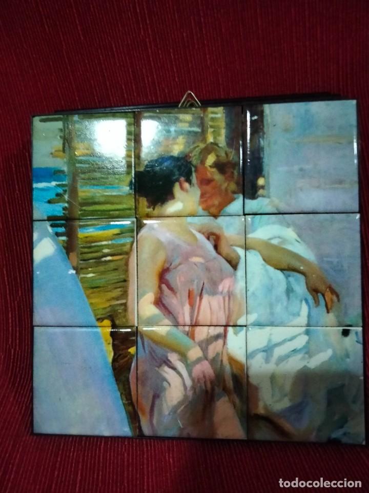 Otros objetos de arte: Cuadro en azulejoS del Joaquin Sorolla - Foto 1