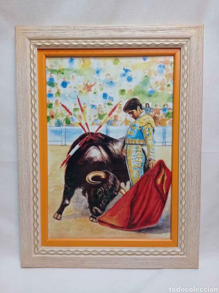 Otros objetos de arte: L&Aacute;MINA ENMARCADA TORERO - Foto 1