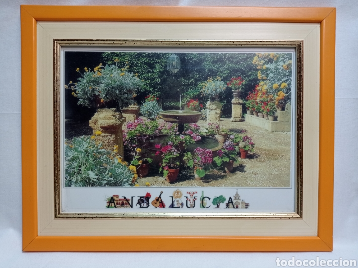 Otros objetos de arte: L&Aacute;MINA ANDALUC&Iacute;A ENMARCADA - Foto 1