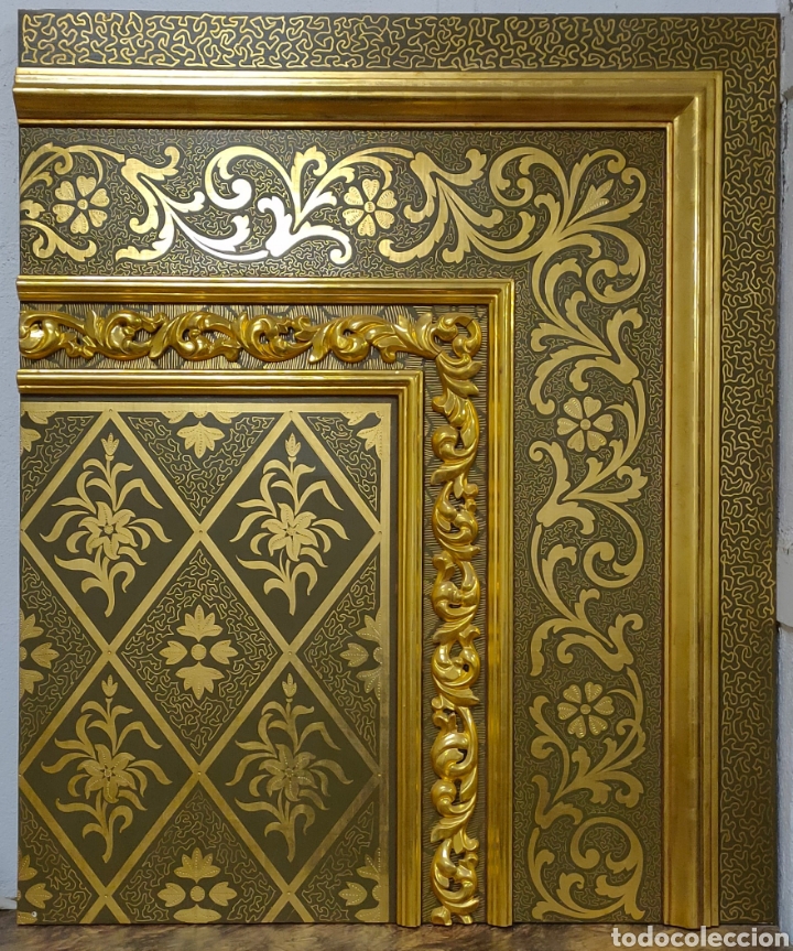Otros objetos de arte: Fondo estofado - Foto 1