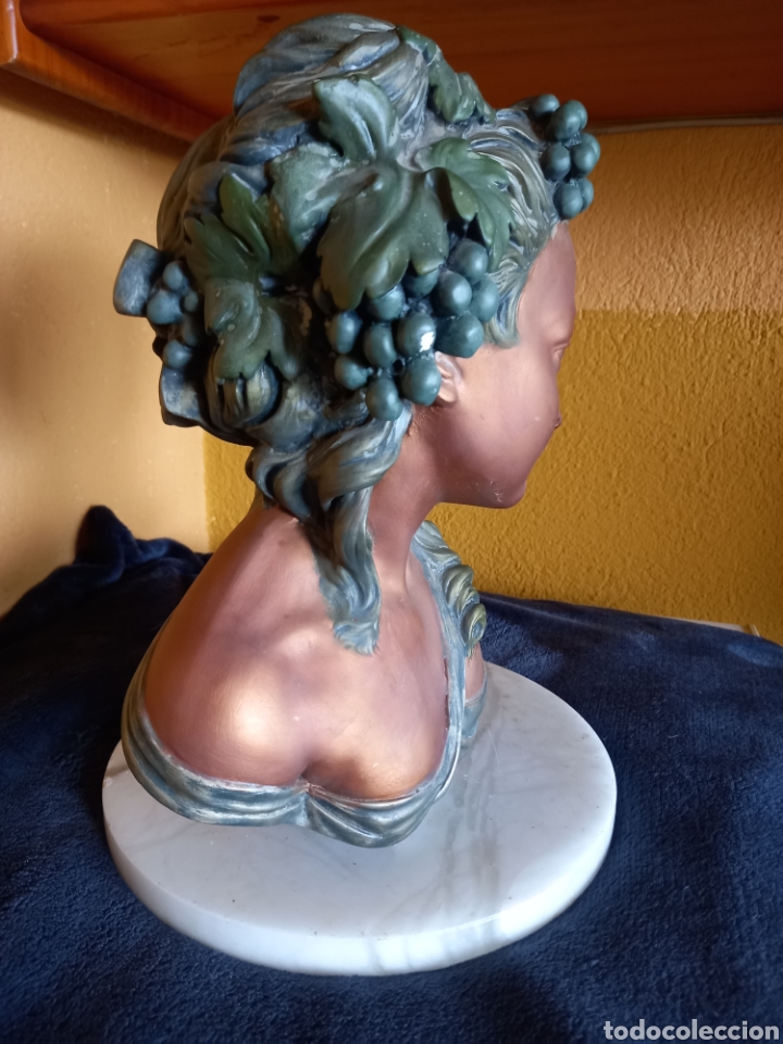 Otros objetos de arte: BONITO BUSTO MUJER ALEGORIA A LA VENDIMIA - Foto 2