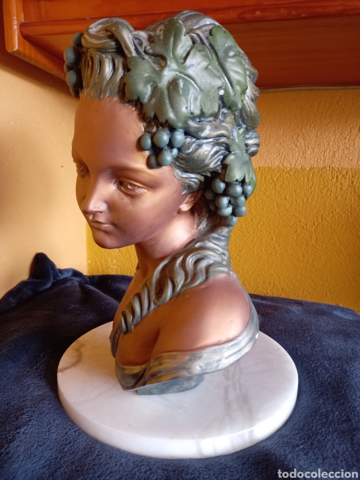 Otros objetos de arte: BONITO BUSTO MUJER ALEGORIA A LA VENDIMIA - Foto 4
