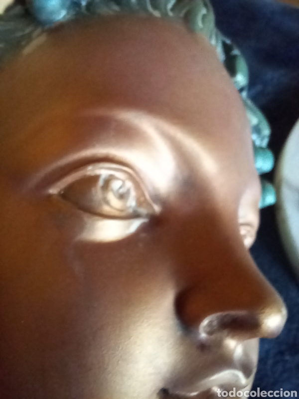 Otros objetos de arte: BONITO BUSTO MUJER ALEGORIA A LA VENDIMIA - Foto 9