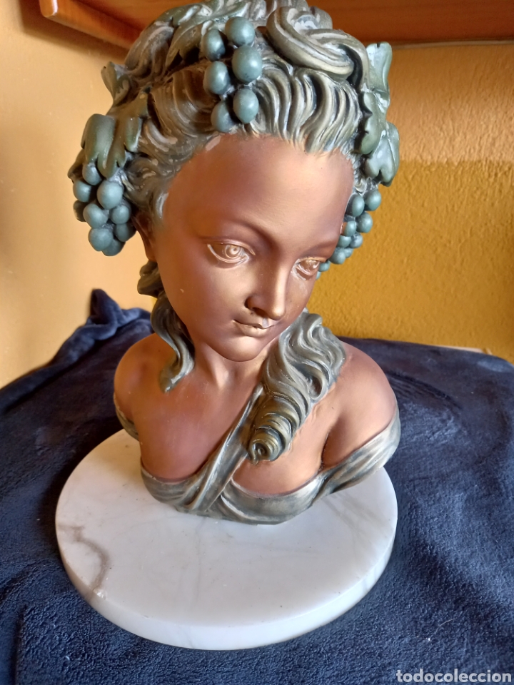 Otros objetos de arte: BONITO BUSTO MUJER ALEGORIA A LA VENDIMIA - Foto 13