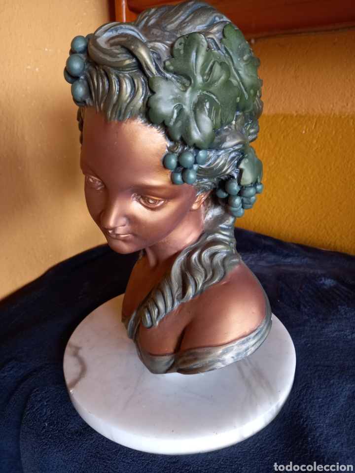 Otros objetos de arte: BONITO BUSTO MUJER ALEGORIA A LA VENDIMIA - Foto 14