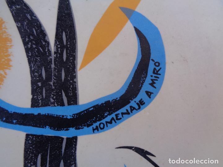Otros objetos de arte: PLATO DECORADO HOMENAJE A MIR&Oacute;, MARTA MONTCADA - Foto 2