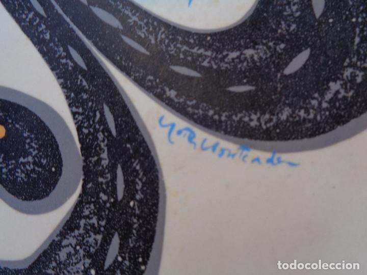 Otros objetos de arte: PLATO DECORADO HOMENAJE A MIR&Oacute;, MARTA MONTCADA - Foto 3