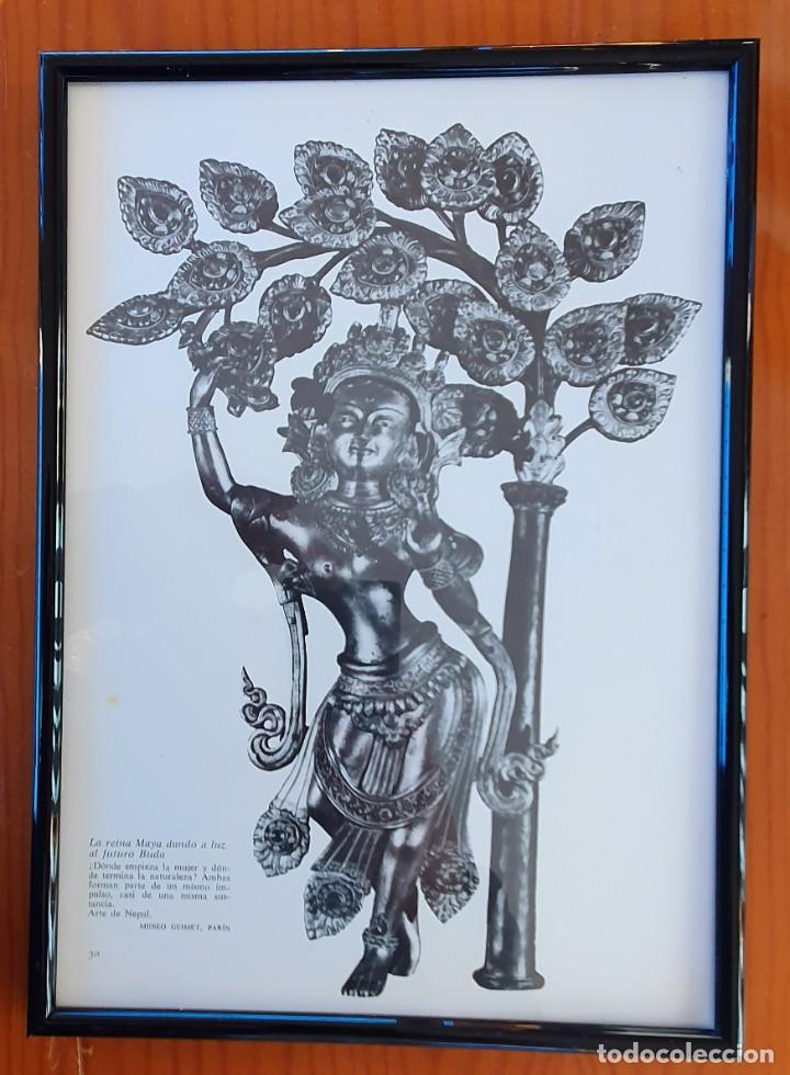 Otros objetos de arte: Cuadro l&aacute;mina Maya dando a luz al futuro Buda - Foto 1