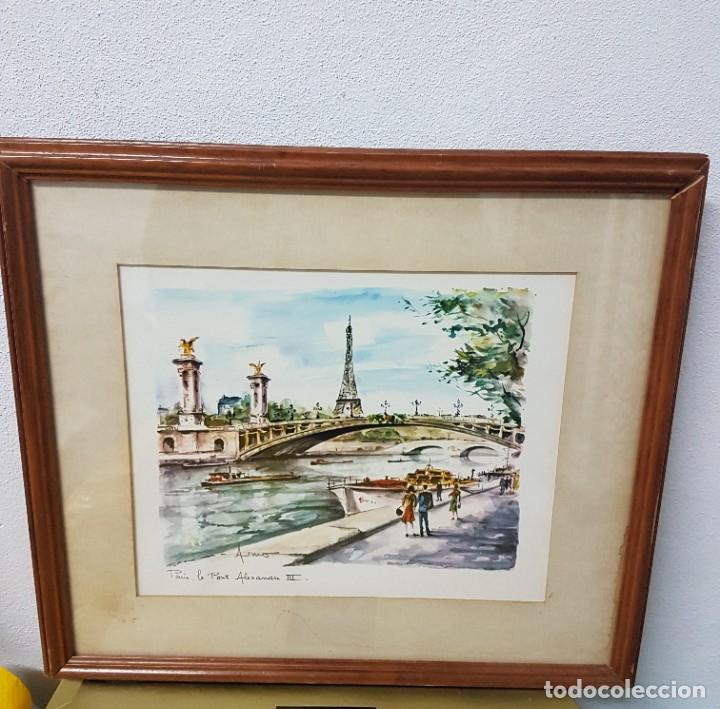 Otros objetos de arte: Cuadro imagen Par&iacute;s. Puente Alejandro III - Foto 1