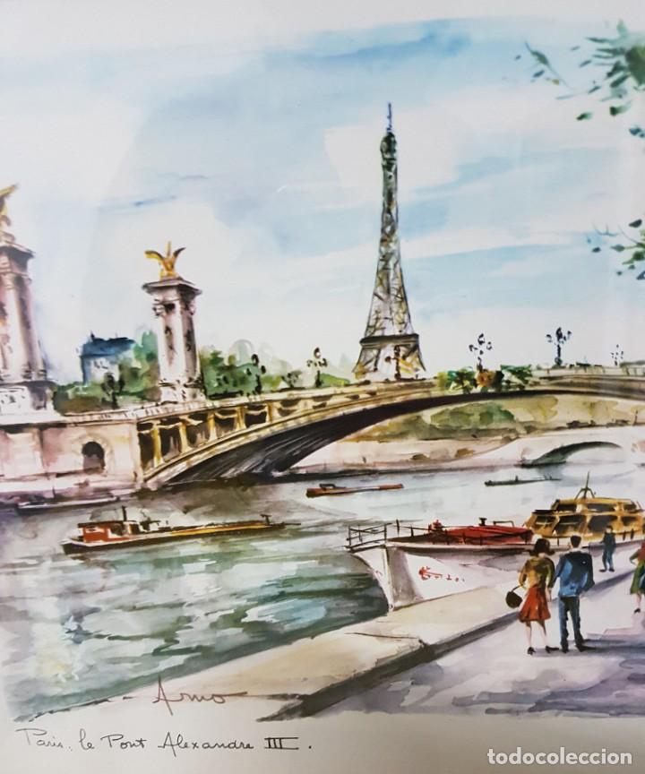 Otros objetos de arte: Cuadro imagen Par&iacute;s. Puente Alejandro III - Foto 2