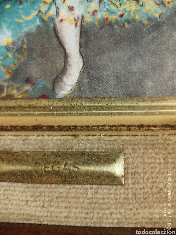 Otros objetos de arte: Cuadro de esmalte al fuego Degas - Foto 2