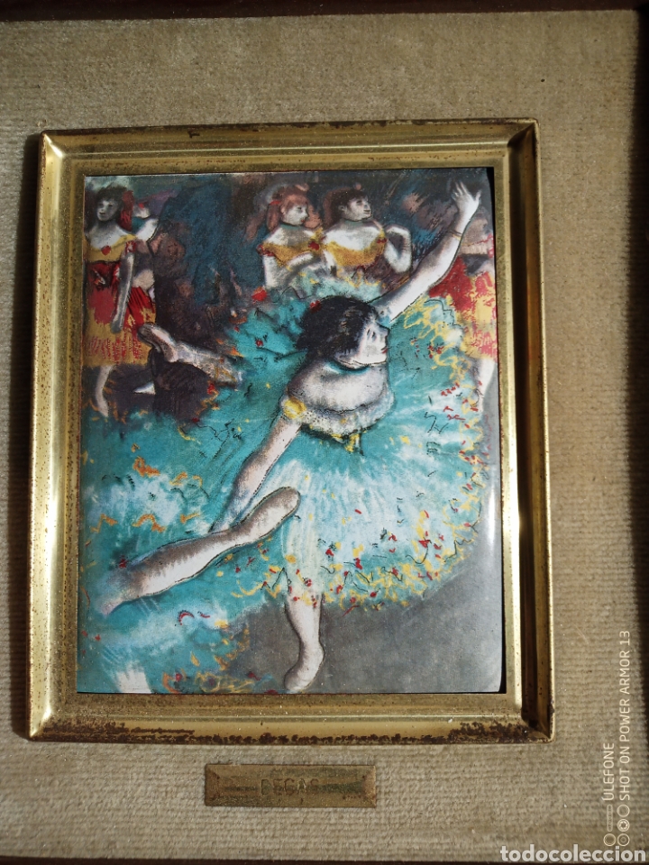 Otros objetos de arte: Cuadro de esmalte al fuego Degas - Foto 3