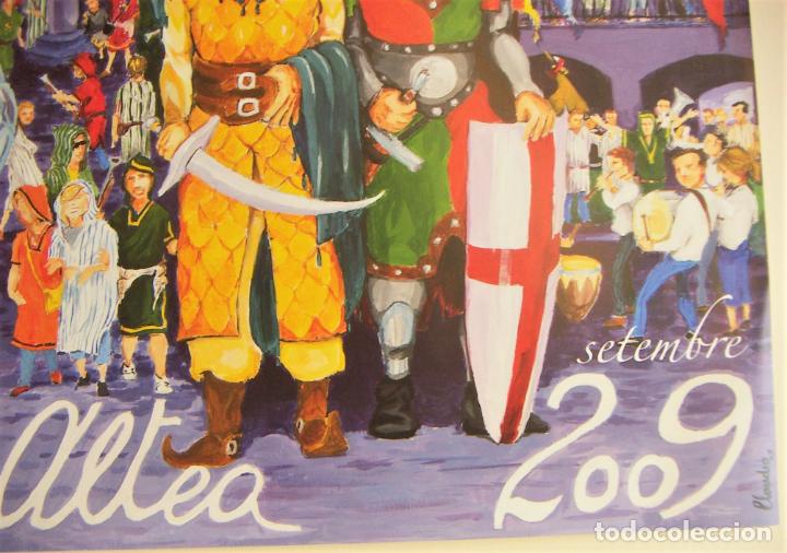 Otros objetos de arte: CARTEL DE ALTEA MOROS Y CRISTIANOS 2009 - Foto 3
