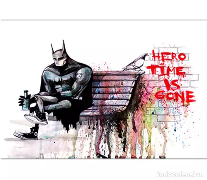 Otros objetos de arte: Lienzo de grafiti Banksy - Foto 1