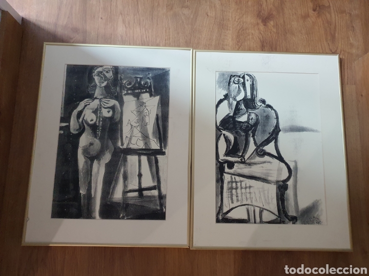 Otros objetos de arte: Dos impresiones de picasso enmarcada sin cristal - Foto 1