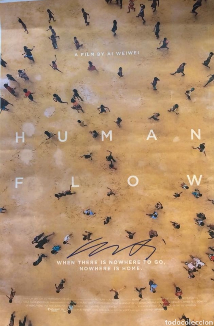 Otros objetos de arte: Ai Weiwei p&oacute;ster firmado - Foto 1