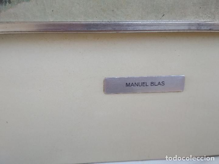 Otros objetos de arte: Antiguo esmalte titulada clase en el bosque, Manuel Blas - Foto 5