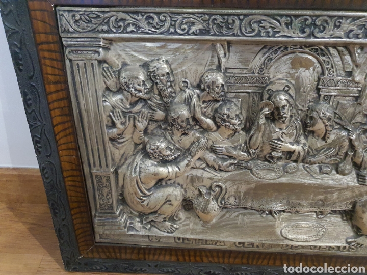 Otros objetos de arte: Cuadro de orfebrer&iacute;a la &uacute;ltima cena . - Foto 2